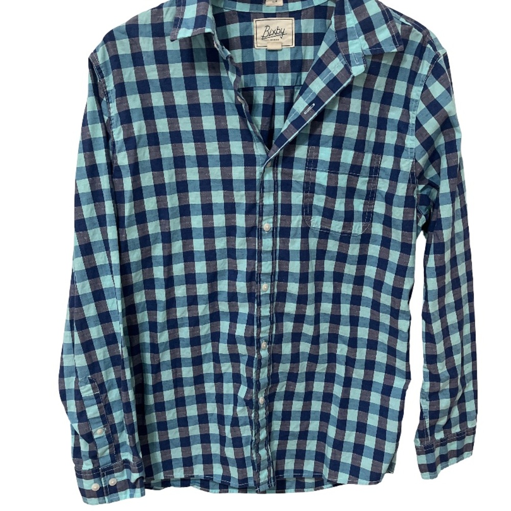 Bixby Nomad Blue Checkered Button-Up Shirt